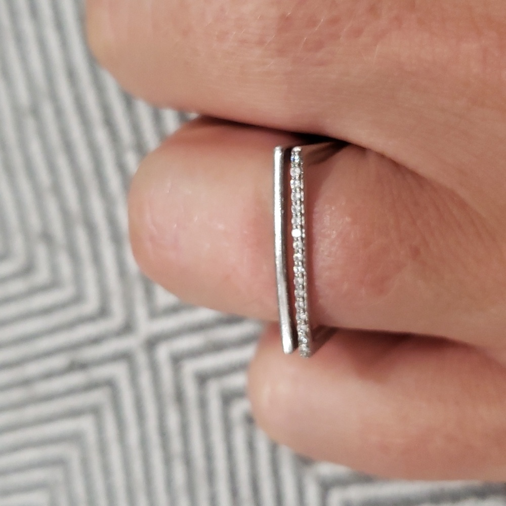 Touchstone Crystal Silver Ring